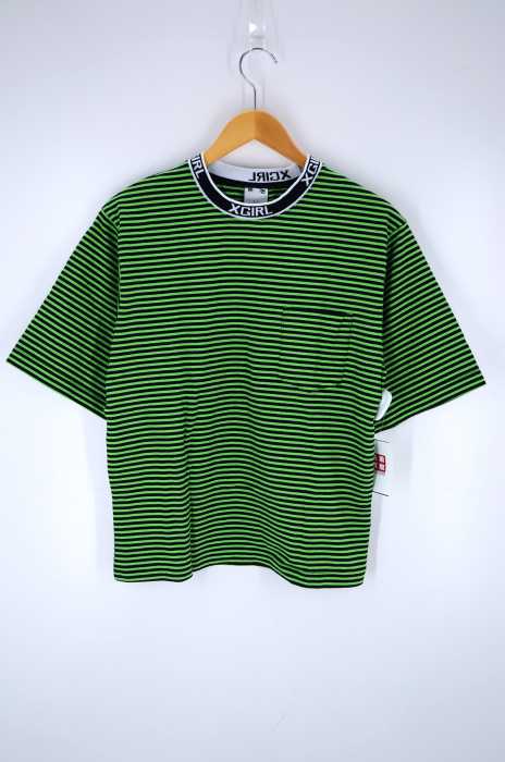 X-girl （エックスガール） RIB LOGO POCKET SST/Tシャツ レディース トップス