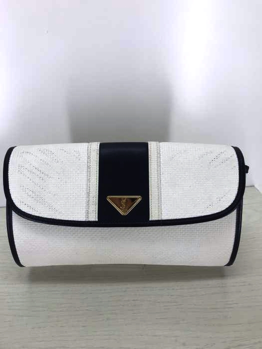 Yves Saint Laurent(イヴサンローラン) レザー切替クラッチバッグ メンズ バッグ