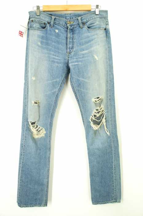 Rags MCGREGOR （） クラッシュ加工テーパードデニムパンツ メンズ パンツ