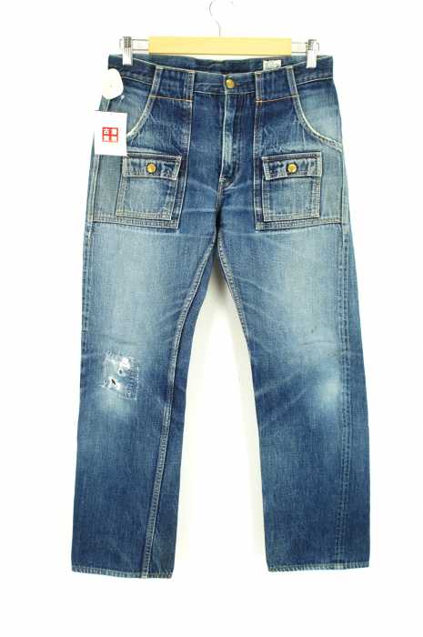 orSlow （オアスロウ） マルチポケットリペア加工デニムパンツ ブッシュパンツ メンズ パンツ