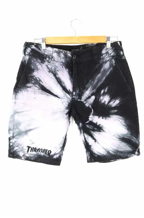 THRASHER （スラッシャー） タイダイ染め裾ロゴショートパンツ メンズ パンツ
