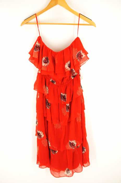 REBECCA TAYLOR（レベッカテイラー） 花柄シルクシフォンベアワンピース レディース ワンピース