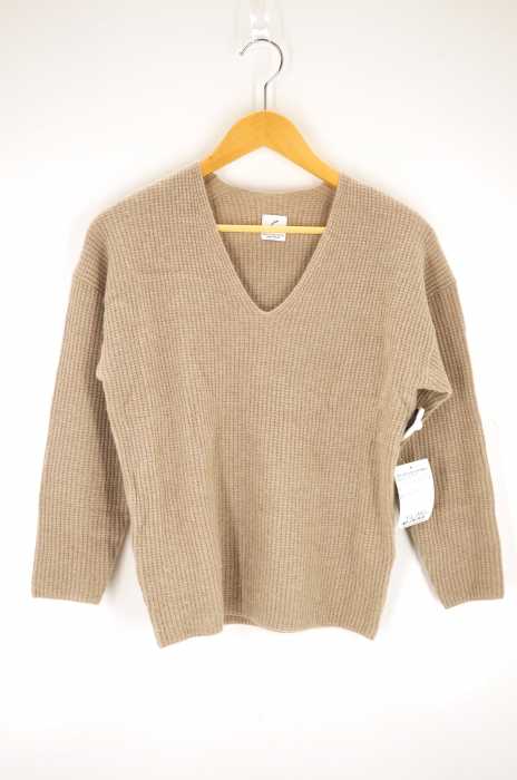 6（ROKU） BEAUTY＆YOUTH UNITED ARROWS（ロクビューティーアンドユースユナイテッドアローズ） CASHMERE WAFFLE V-NECK Vネックニット レディース トップス
