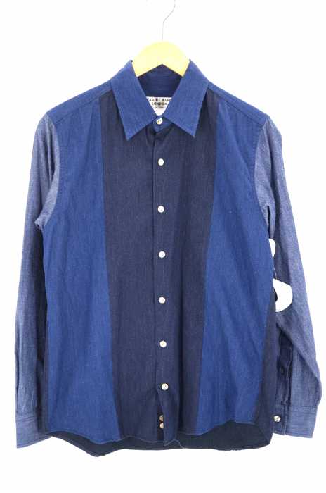 KATHARINE HAMNETT LONDON（キャサリンハムネットロンドン） 切替シャンブレーシャツ メンズ トップス