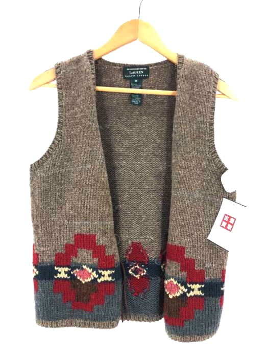 LAUREN RALPH LAUREN(ローレンラルフローレン) 総柄ウールベスト メンズ トップス