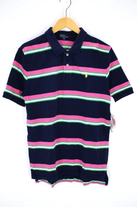 Polo by RALPH LAUREN(ポロバイラルフローレン) スモールポ二ー刺繍 ボーダーポロシャツ レディース トップス