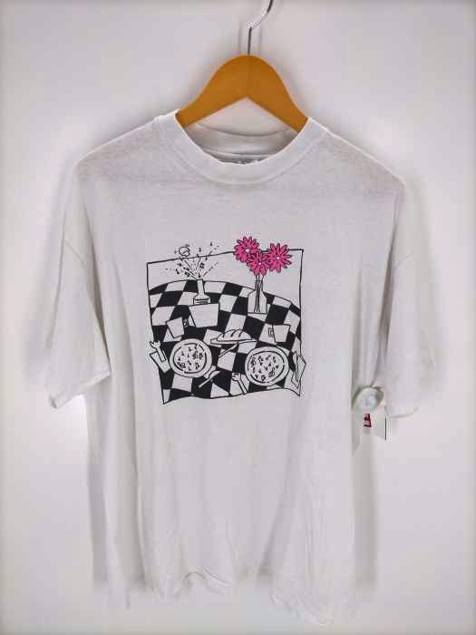 Hanes（ヘインズ） beefy 80S 青タグ picnic with the pops 両面プリントTシャツ メンズ トップス