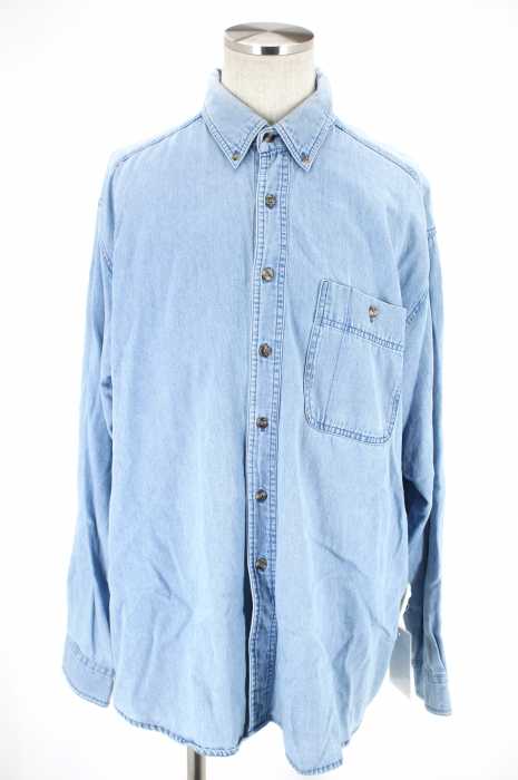Wrangler （ラングラー） デニムボタンダウンシャツ メンズ トップス