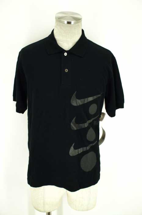 BLACK COMME des GARCONS×NIKE （ブラックコムデギャルソンナイキ） 16AW「NIKE LOGO SWOOSH POLO SHIRT」ポロシャツ メンズ トップス