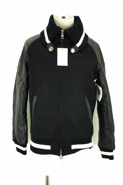 AKM （エーケイエム） レザースリーブドンキージャケット メンズ  