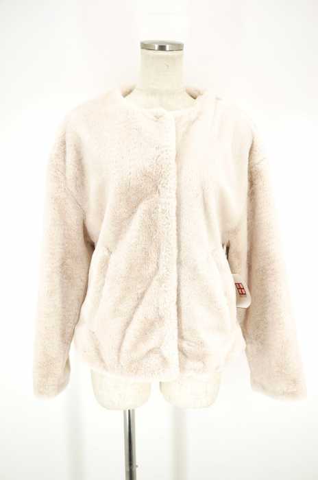 ZARA TRF （ザラティーアールエフ） フェイクファーノーカラージャケット レディース アウター
