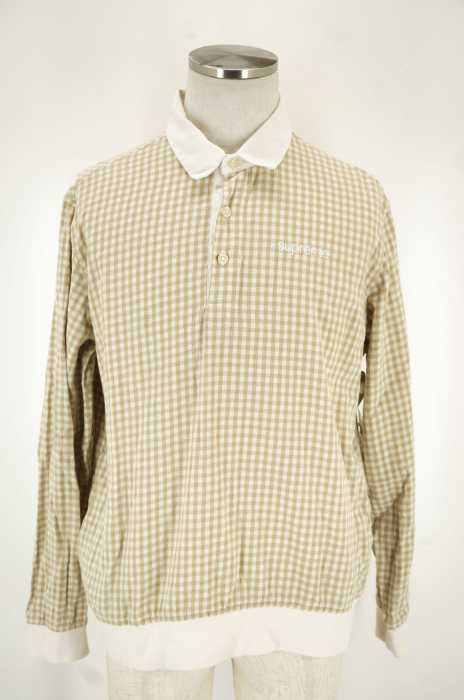 トップス supreme Gingham L/S Polo Supreme （シュプリーム） Gingham L/S Polo ギンガムチャックロン