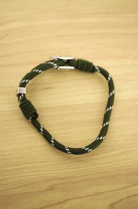 Topologie（トポロジー） Yosemite / Green Patterned / Silver 5mm メンズ アクセサリー