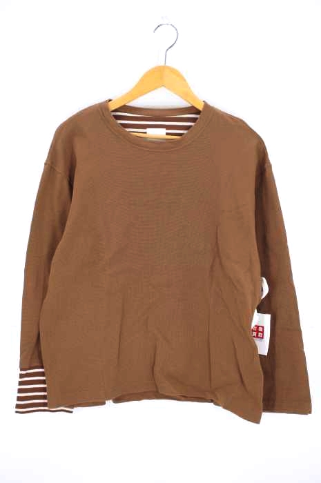 ts(s)（ティーエスエス） Striped Right Sleeve Edge T-Shirt メンズ トップス