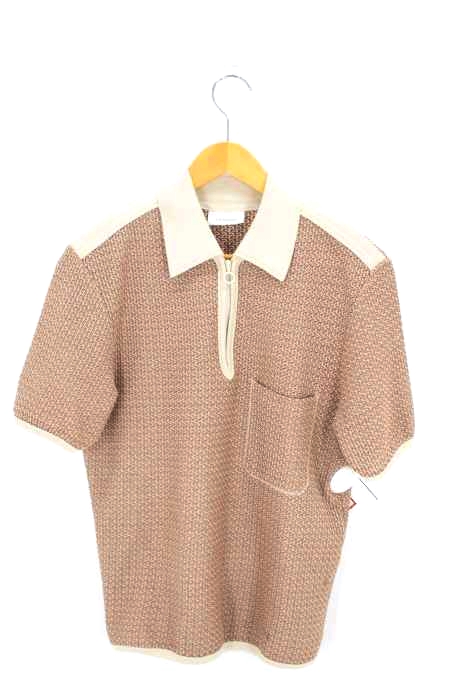LEMAIRE（ルメール） ジオメトリックニット コットンポロシャツ メンズ トップス