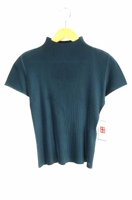 PLEATS PLEASE ISSEY MIYAKE(プリーツプリーズイッセイミヤケ) プリーツ加工ハイネックカットソー レディース トップス