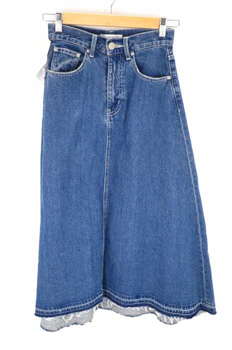 AZUL by moussy （アズールバイマウジー） デニムフレアスカート レディース スカート