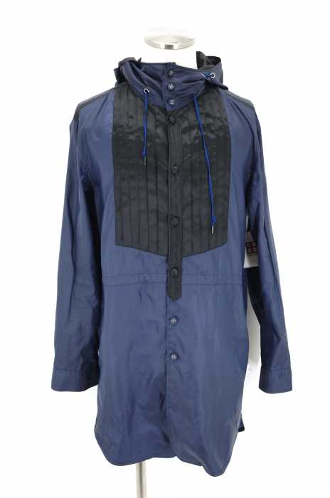 Bernabeu(ベルナベウ) 13AW Chambray Twill Mix Up Parka タックデザイン メンズ トップス