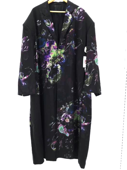LAD MUSICIAN（ラッドミュージシャン） BIG LONG JACKET WOOL GABARDINE INKJET FLOWER メンズ アウター