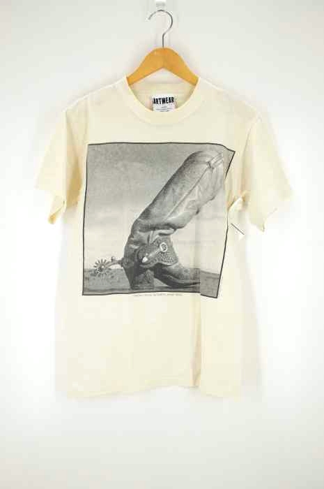 USED古着（ユーズドフルギ） 90S USA製 ARTWEAR フォトプリントTシャツ メンズ トップス