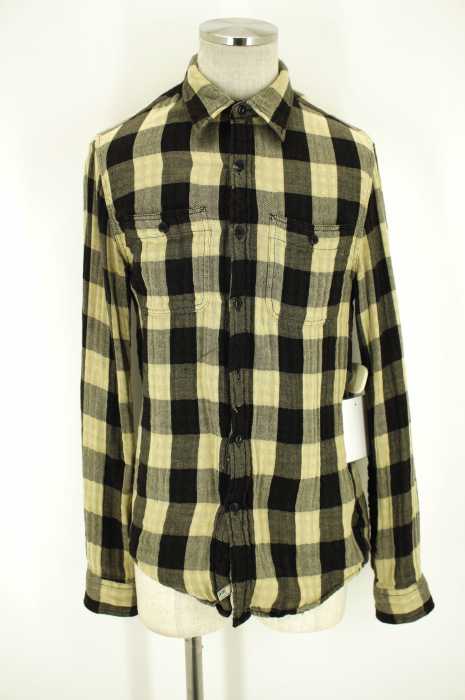 DENIM & SUPPLY RALPH LAUREN (デニムアンドサプライ ラルフローレン) USED加工ガーゼチェックボタンシャツ メンズ トップス