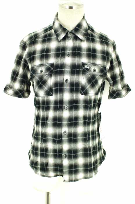 BURBERRY LONDON BLUE LABEL (バーバリーロンドンブルーレーベル) チェック柄半袖ボタンシャツ メンズ トップス