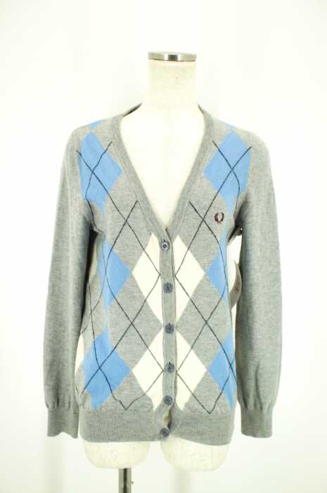 FRED PERRY （フレッドペリー） アーガイルニットカーディガン レディース トップス