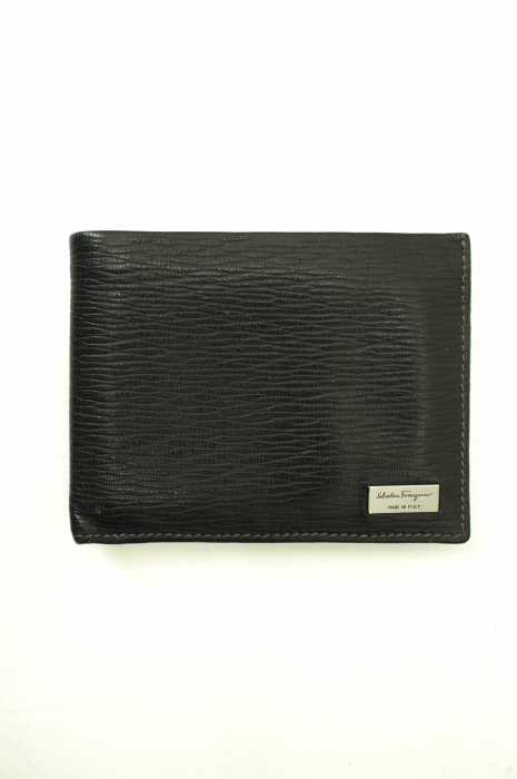 Salvatore Ferragamo （サルヴァトーレフェラガモ） 二つ折りレザーウォレット　財布 メンズ ファッション雑貨