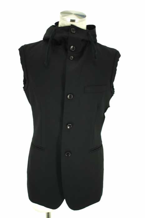 BLACK COMME des GARCONS （ブラックコムデギャルソン） AD2011 ノースリーブフーディージャケット メンズ アウター