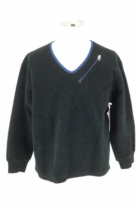 PHINGERIN (フィンガリン) 15AW VINO SWEATER ヴィノセーター フリース×スウェト切替ジップデザインVネックトップス メンズ トップス