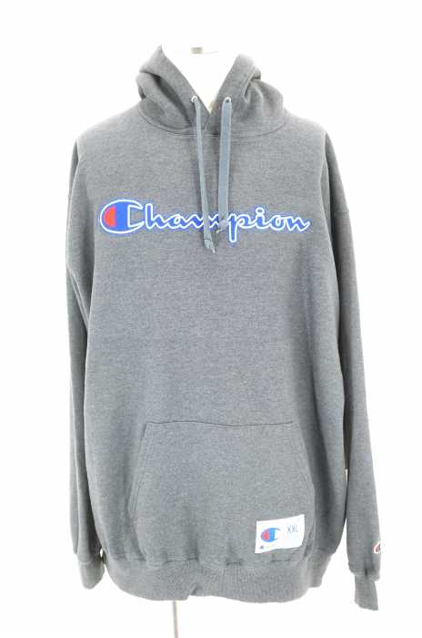 Champion (チャンピオン) 裏起毛ロゴプルオーバーパーカー メンズ トップス
