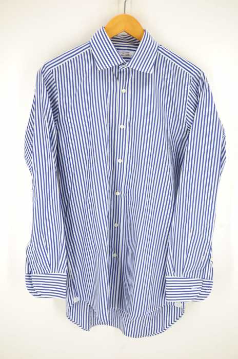 UNITED ARROWS green label relaxing （ユナイテッドアローズグリーンレーベルリラクシング） COTONIFICIO ALBINI ストライプシャツ メンズ トップス