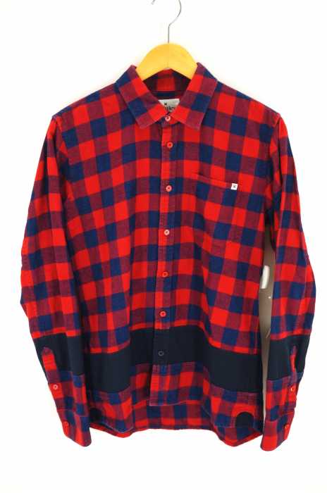 Montley（モーレー） 切替ブロックチェックネルシャツ メンズ トップス