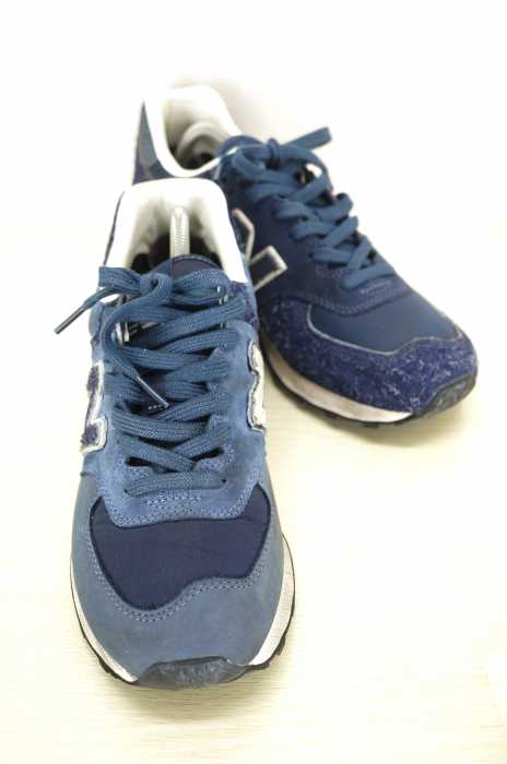 New Balance × INVINCIBLE（ ニューバランス インヴィンシブル） ML574 コラボ 別注 アシンメトリー スエード ナイロン クレイジー メンズ シューズ