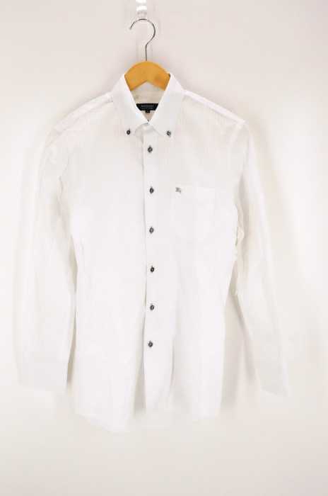 BURBERRY BLACK LABEL （バーバリーブラックレーベル） ストライプ　ボタンダウンシャツ メンズ トップス