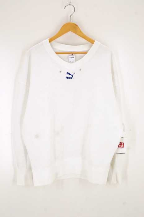 PUMA x ADER(プーマ アーダー) Vネックロゴプリントスウェット メンズ トップス