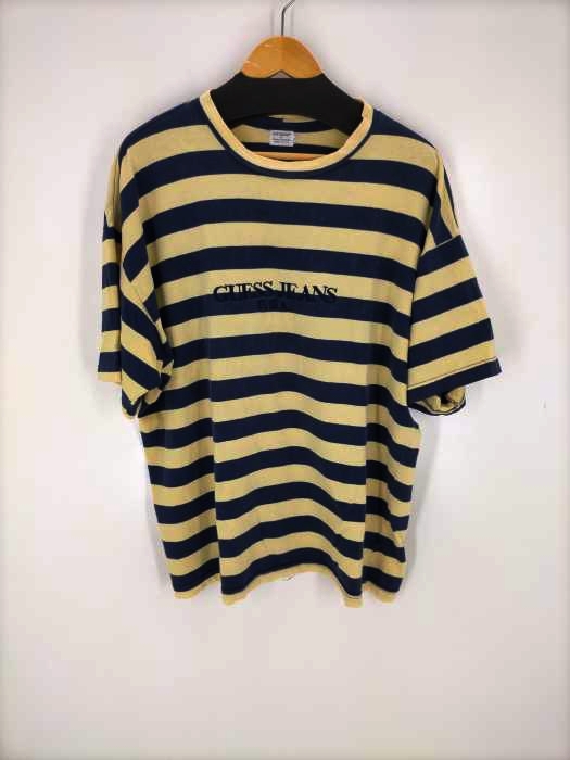 GUESS JEANS(ゲスジーンズ) USA製 90s Logo Border S/S Tee メンズ トップス