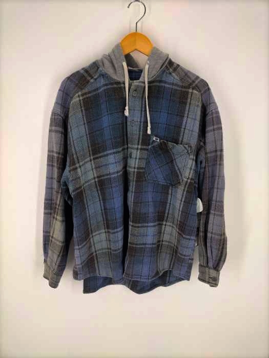 Quiksilver（クイックシルバー） チェック柄 フード付きシャツ メンズ トップス
