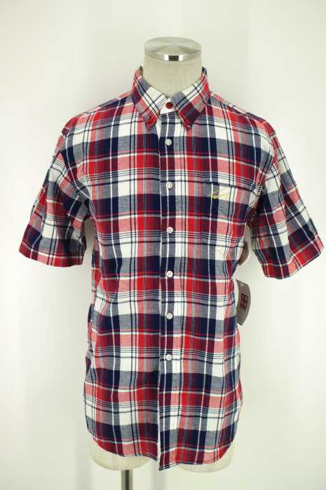TOMMY(トミー) チェック柄半袖ボタンダウンンシャツ メンズ トップス