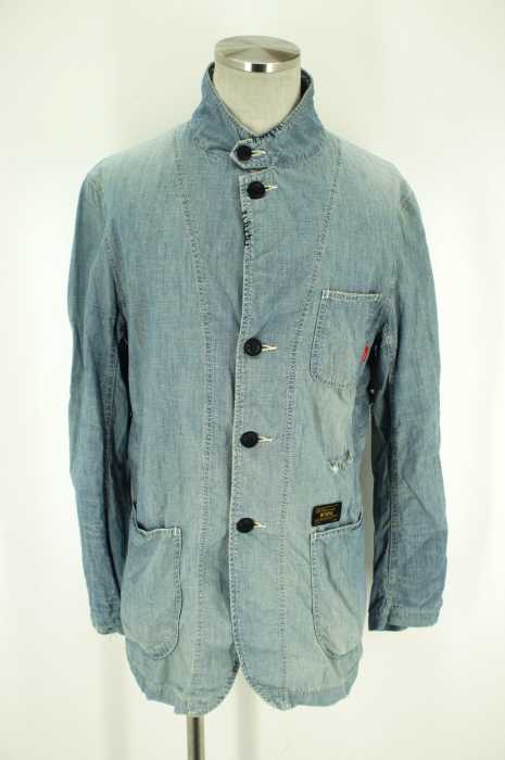 w)taps (ダブルタップス) 13SS「ACADEMY」リペア加工シャンブレーシャツ メンズ トップス
