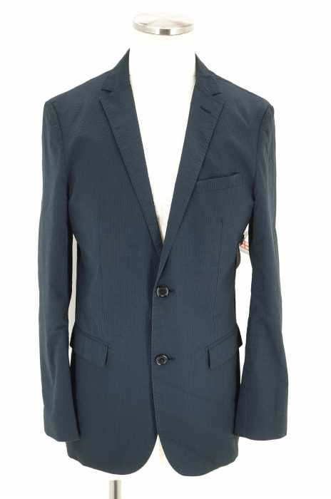 BURBERRY BLACK LABEL （バーバリーブラックレーベル） シアサッカー ノッチドラペル2Bテーラードジャケット メンズ アウター
