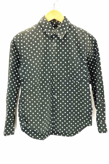 BLACK COMME des GARCONS (ブラックコムデギャルソン) AD2008 ドット柄ボタンシャツ メンズ トップス