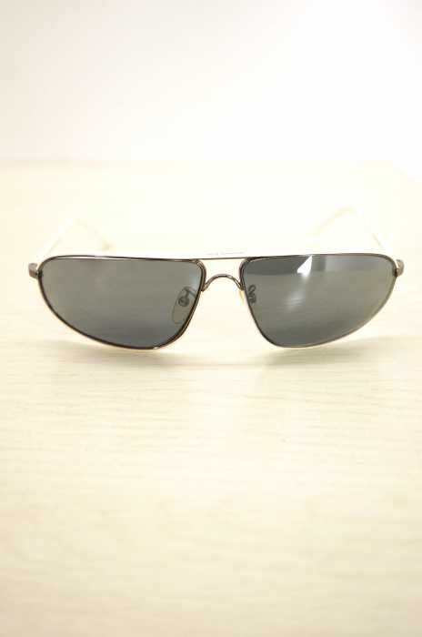 ERMENEGILDO ZEGNA （エルメネジルドゼニア） White Metal Frame Sunglasses メンズ ファッション雑貨
