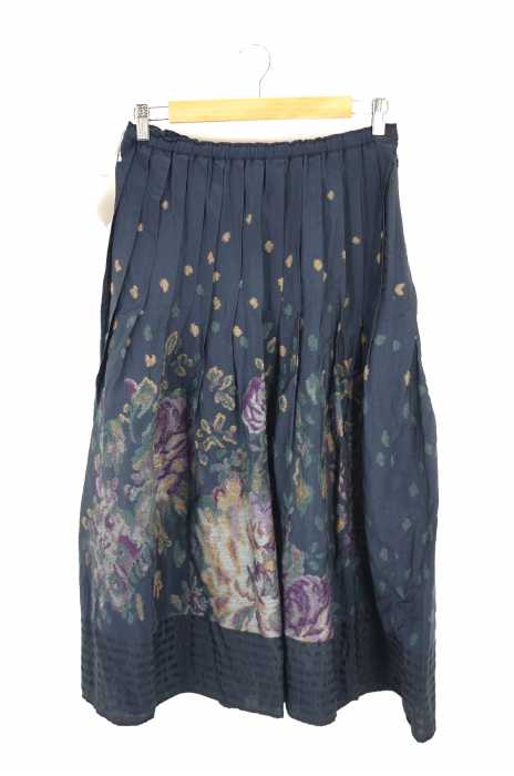 Haat ISSEY MIYAKE( ハート イッセイミヤケ) 18AW シルク混花柄フレアスカート レディース スカート