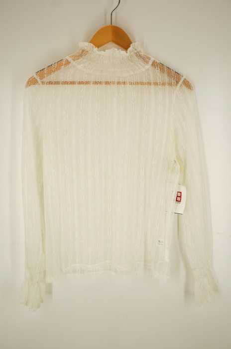 Ray BEAMS (レイビームス) レースシアー ハイネック ブラウス レディース トップス
