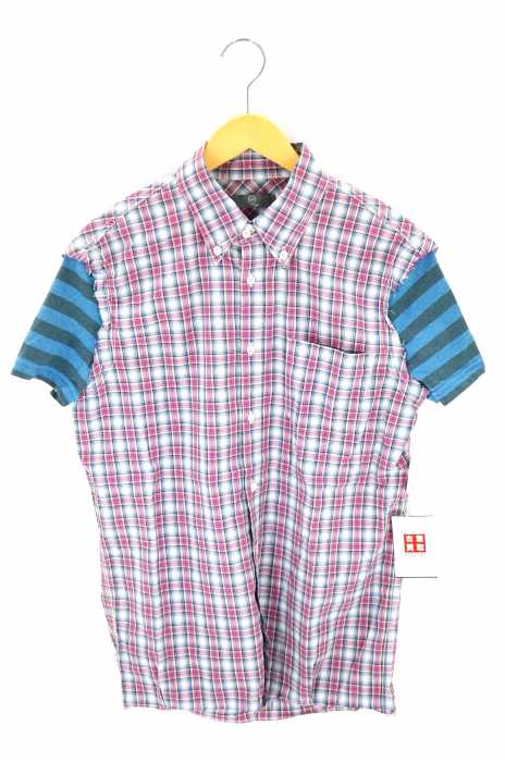 McQ（マックキュー） 切替チェックシャツ メンズ トップス