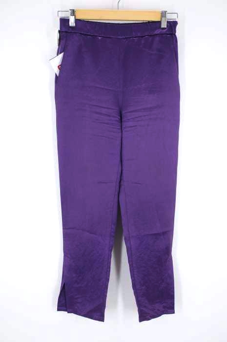 H BEAUTY&YOUTH UNITED ARROWS（エイチビューティーアンドユースユナイテッドアローズ） SATIN SLIT TROUSERS レディース パンツ
