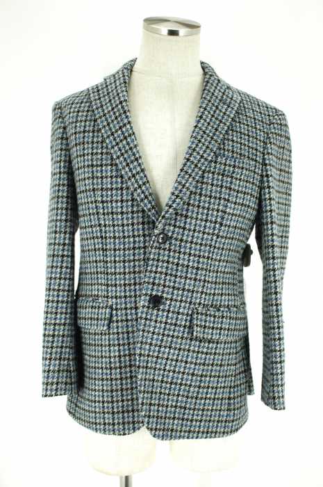 Le clic×Harris Tweed （ルクリック×ハリスツイード） チェック柄ツイードテーラージャケット メンズ アウター