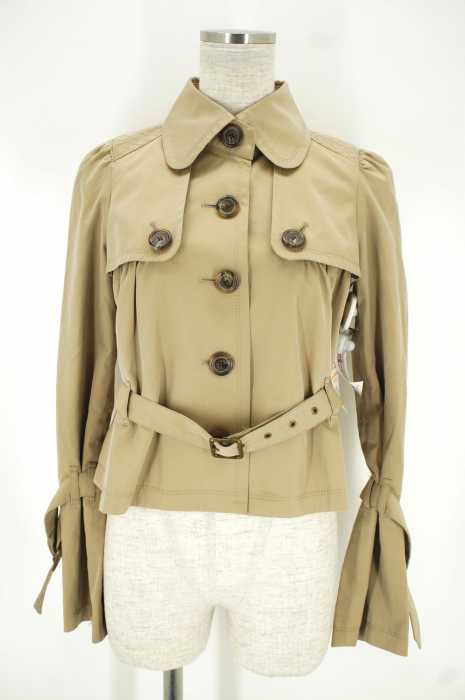BURBERRY BLUE LABEL （バーバリーブルーレーベル） 裏地チェックショートトレンチコート　ジャケット レディース アウター