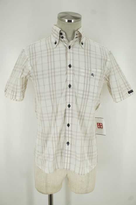 BURBERRY BLACK LABEL （バーバリーブラックレーベル） チェック柄半袖ボタンンシャツ メンズ トップス